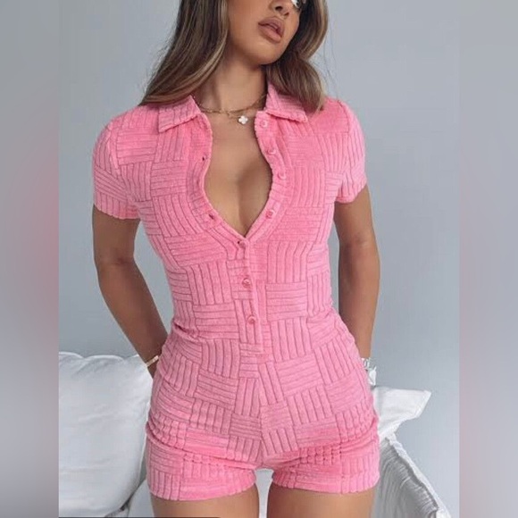 Whitefox Walk My Way Playsuit Pink NWT - Picture 1 of 1